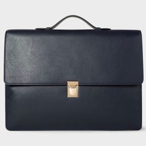 Paul Smith Navy Concertina Briefcase. Retail$1350
